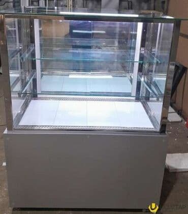 mağaza vitrinləri: Şüşə və metaldan hazırlanmış bu vitrin, məhsulların nümayişi üçün — 1