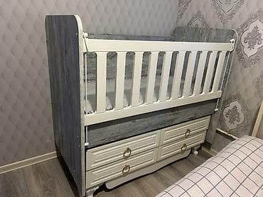 usaq mebeli destleri: “Ali Bebe” beşik dəsti - Model: Ali Bebe - Material: MDF/laminat — 4