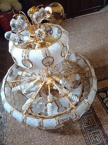 bez parca: Çılçıraq, 10 və daha çox lampa, Metal — 1