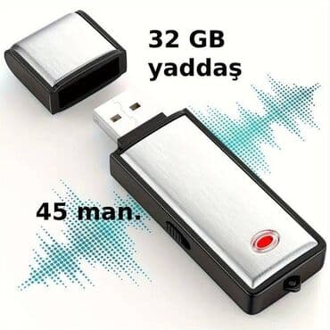 Diktofon. 4 növdə səs yazan diktofon var.Məhsullar keyfiyyətli və