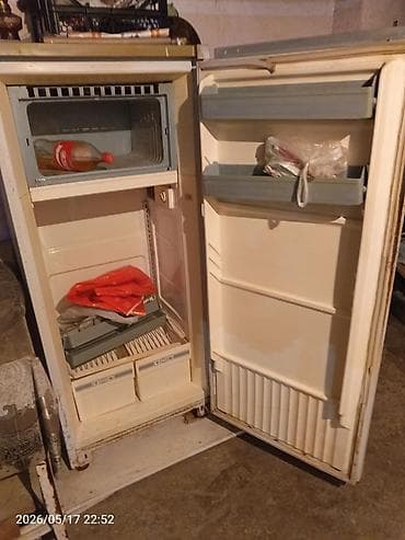 Soyuducu – tək qapılı, yuxarıda dondurucu bölmə. Xüsusiyyətlər: -
