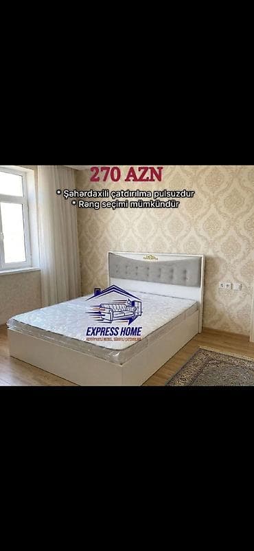 divan ustu ortuk: Yataq çarpayıları – “Express Home” dizaynı - Ölçü: ikinəfərlik — 3