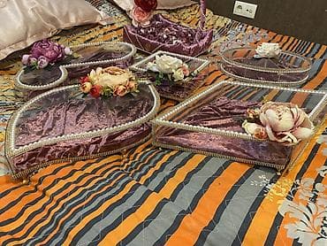 xonca şekilleri: Xonça dəsti – nişan və toy üçün dekorativ təqdimat qabları - — 1