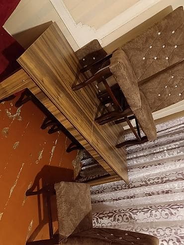 stul uzluk: Mətbəx üçün, Açılmayan, Dördbucaq masa, 4 stul — 2