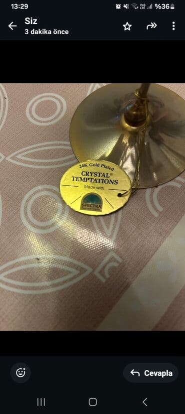 qizil gül: 2 ededi 50 AZN. 24K qızıl örtüklü "Crystal Temptations" Spectra — 3