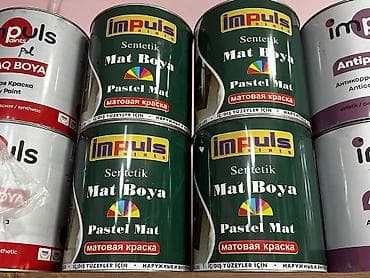 akril: Məhsul: Boya və lak çeşidləri Markalar və növlər: - SOBSAN SOBPLASTIK — 10