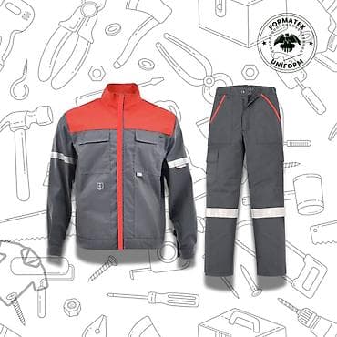 İş geyimi formaları – gödəkcə və şalvar - Təyinat: sənaye, servis