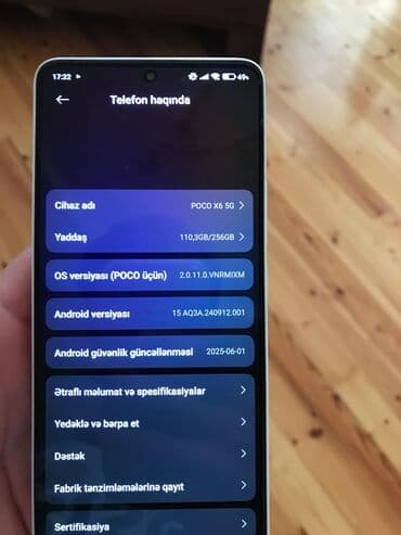 notbuk islenmis: Poco X6 Neo, 256 GB, rəng - Ağ — 3