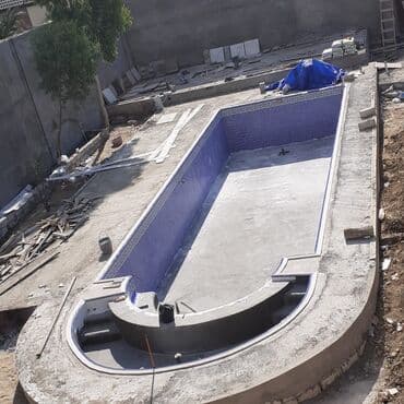 Hovuz tikintisi, 0 dan hovuzlarin tikilmesi, sade skimer ve dasma