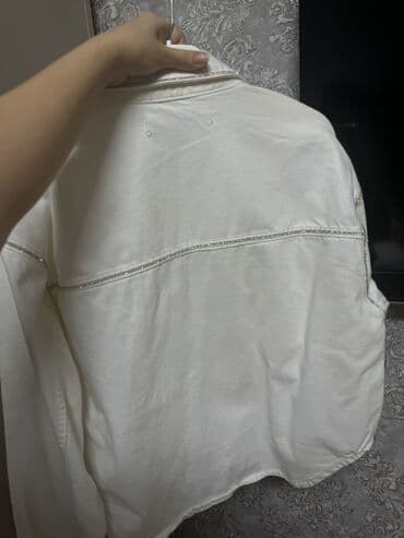 Digər qadın geyimləri: KOTON Jeans qadın gödəkçə/köynək - Rəng: ağ (ekru tonu) - Beden: S - — 2