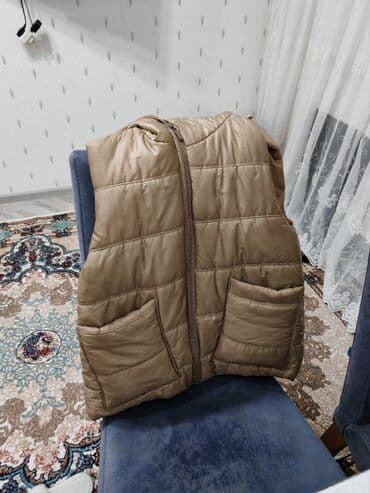 ekodəridən kişi gödəkçəsi: Jilet, XL, rəng - Bej — 1