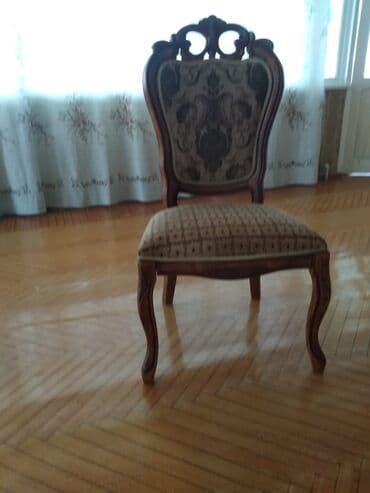 işlenmiş stollar: Qonaq otağı üçün, İşlənmiş, 8 stul — 2