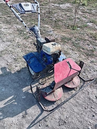 hava kompresoru satilir: Motoblok üçün otbiçən qoşqu (diskli) - 2 diskli kəsici mexanizm – — 3