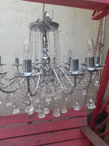kerosin lampa: Çılçıraq, 9 lampa, Metal — 1