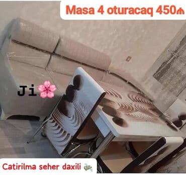 mətbəx masası işlənmiş: 🇹🇷Turkiye istehsali. Metbex masa desti Masa 4 oturacaq divan Masa — 2