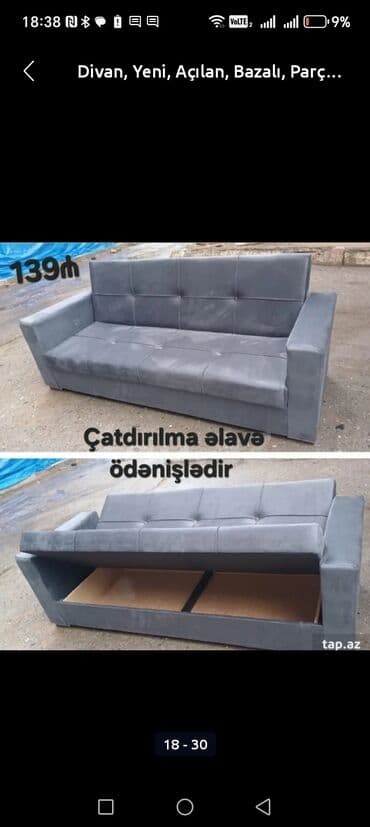 qupka: Divan, Yeni, Açılmayan, Bazasız, Nabuk, Ödənişli çatdırılma — 25