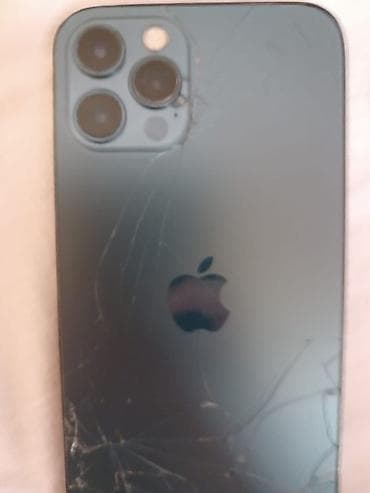 apple imac: IPhone 12 Pro, 128 GB, Pacific Blue, Qırıq — 2