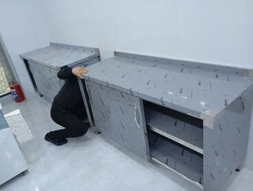 seyf kassa satisi: Paslanmayan metaldan hazırlanmış, sürgülü qapıları olan dolab — 4