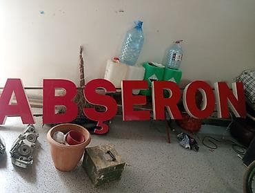 Hərfli işıqlandırılan reklam lövhəsi – “ABŞERON” - Qırmızı ön panel — 2