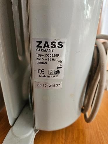 ZASS Germany yağlı radiator • 8 seksiya • ZASS Germany ZC0920R, 8