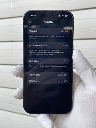 iphone 11 pro qara: IPhone 15 Pro, 128 GB, Black Titanium, Zəmanət, Simsiz şarj, Face ID — 4