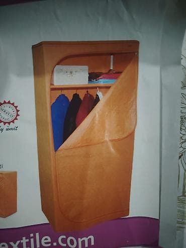 Yeni, 1 qapı, Bej, Parça, Açılan, Düz dolab