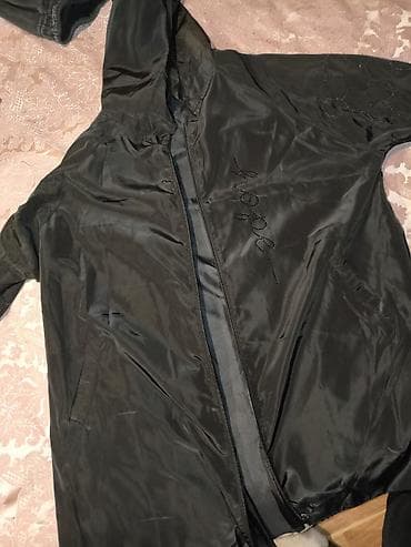 Vitrofka Qara qadın yağmurluğu/kapşonlu yüngül küləkkeçirməz üst geyim — 1