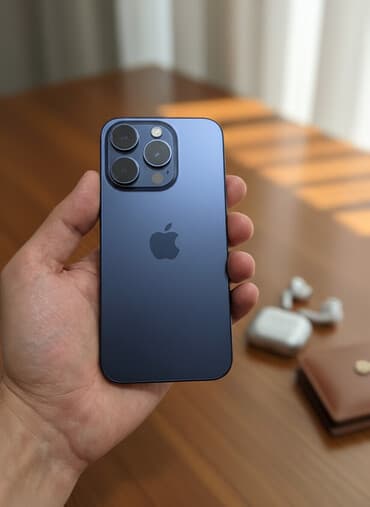 Apple iPhone: IPhone 15 Pro, 512 GB, Mavi, Sənədlərlə — 1