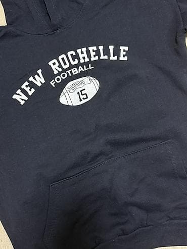 Svitşotlar: Goy kapüşonlu sweatshirt – “NEW ROCHELLE FOOTBALL” printi ilə - Rəng — 2