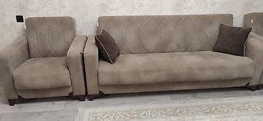 klassik divanlar: İşlənmiş, Klassik divan, Divan, 2 kreslo, Bazalı, Açılan — 6