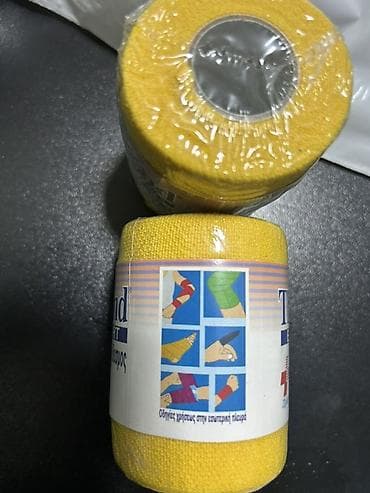 qulaq eşitmə aparatı: TheraBand Elastic Sport – özünəyapışan elastik bandaj Ölçü: 8 sm x 4 m — 2