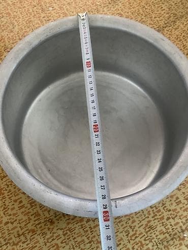Qazan, rəng - Gümüşü, Alüminium, 30 sm — 3