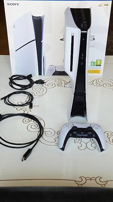 sony mp3: Playstation 5 Slim 1 TB Mükəmməl vəziyyətdə. (Təzə kimidir.) Yanında — 2