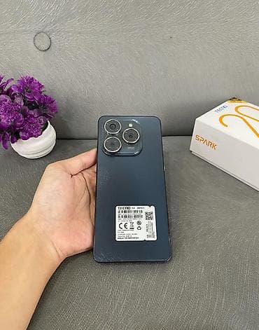 soyuducu sumqayit: Tecno Spark 20 Pro, 256 GB, rəng - Qara, Barmaq izi — 1