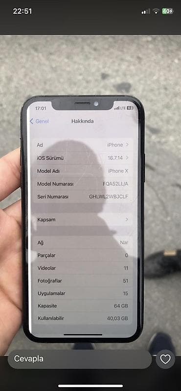 irshad iphone x: IPhone X, 64 GB, Qara, Face ID — 3