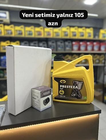 Avtomobil mühərriki üçün yağ və filtr dəstləri Tərkib: - Mühərrik