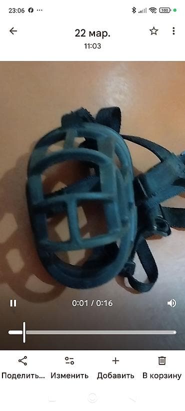 Akvariumlar: İt üçün ağızlıq - Material: yumşaq, elastik plastik korpus və — 1