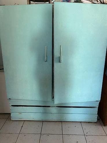 restoran: Sənaye tipli ikiqapılı soyuducu vitrin - Korpus: metal, mavi rəngli — 2