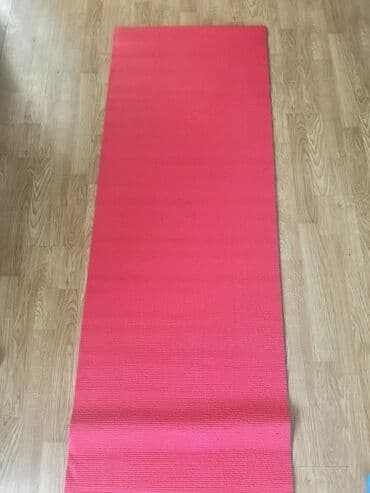 yoqa xalçası: Qırmızı yoga/fitness xalçası Xalca asanlıqla bükülür, yüngül və — 2