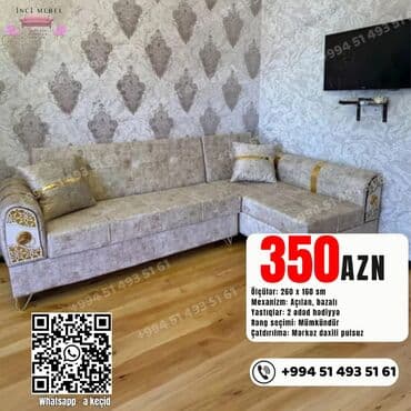 Künc divan, Yeni, Açılan, Bazalı, Parça, Şəhərdaxili pulsuz çatdırılma