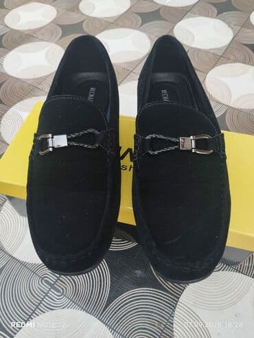 dəri kişi mokasinləri: Kişi mokasinləri – qara rəng 1 dəfə geyinilib - Model: Mokasin/Loafer — 1