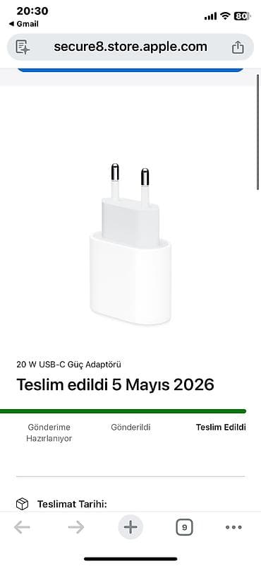 iphone adapter usb: Adapter Apple, 20 Vt, Yeni — 6