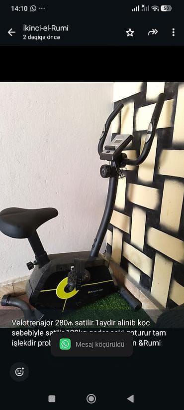 Velotrenajor 280₼ satilir.1aydir alinib koc sebebiyle satilir.120kq
