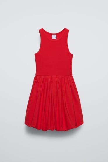 Zara kids 13-14 yaş qirmizi don 1 defe geyinilib