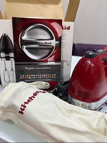 əl utusu: KitchenAid 9 Speed Hand Mixer – əl mikseri Xüsusiyyətlər: - 9 sürət — 1