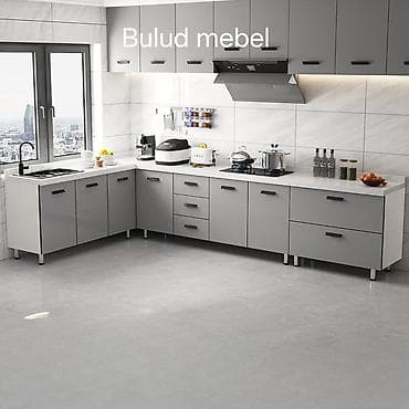 demir qapi satiram: Sifarişlə mətbəx dəsti, Özü çəkən petlələr, Mat laminat, Kredit var, Pulsuz çatdırılma — 4