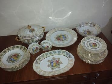 sac satişi: Nahar dəsti, rəng - Ağ, Farfor, Madonna, 6 nəfərlik, Çexiya — 2