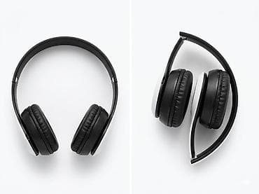 Qatlana bilən simsiz qulaqlıq – qara/ağ - Tip: Over-ear (tam ölçülü)