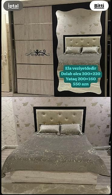 termo ikinci el: İkinəfərlik çarpayı, Dolab — 1