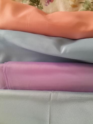 bamboo tekstil: Məhsul: Rəngli astarlıq/parça dəsti Təsvir: - Yumşaq toxumalı, nazik — 1